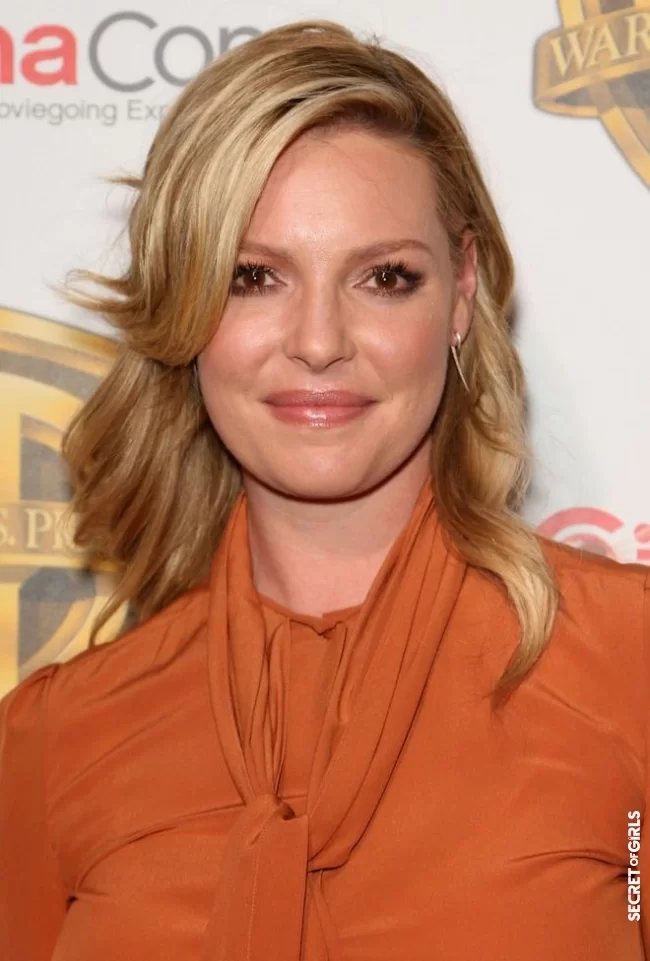 Katherine Heigl | The most beautiful celebrity hairstyles to adopt for round faces