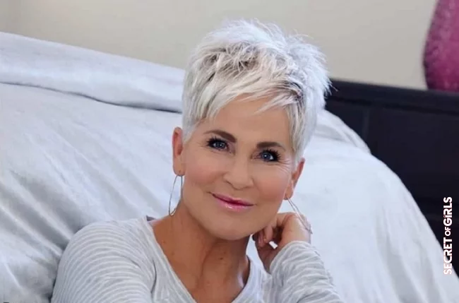 Gray pixie with undercut is really smart | Smart Short Hairstyles for Women Over 50 That will Contribute to A Fresh & Modern Look!