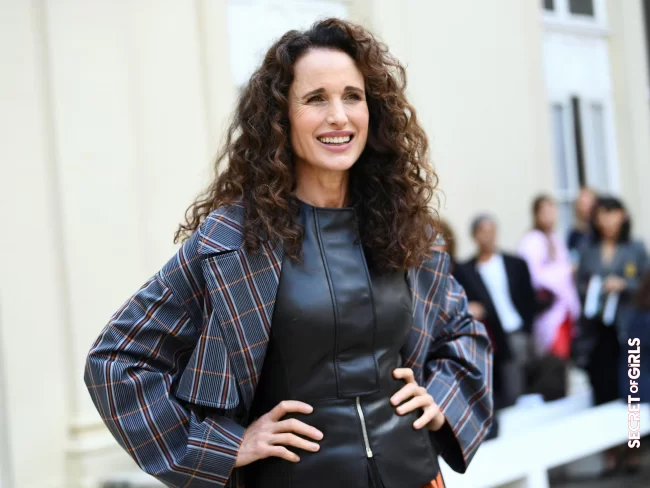 Gray hair: Andie MacDowell (62) now stands by her natural look | Gray hair: Andie MacDowell (62) has a natural look