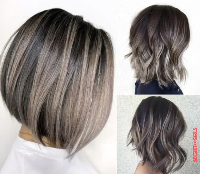 Silvery-beautiful for blonde or brunette | Bob Balayage 2022: Special Hair Trend That Combines Two Favorites And Lets The Hair Shine