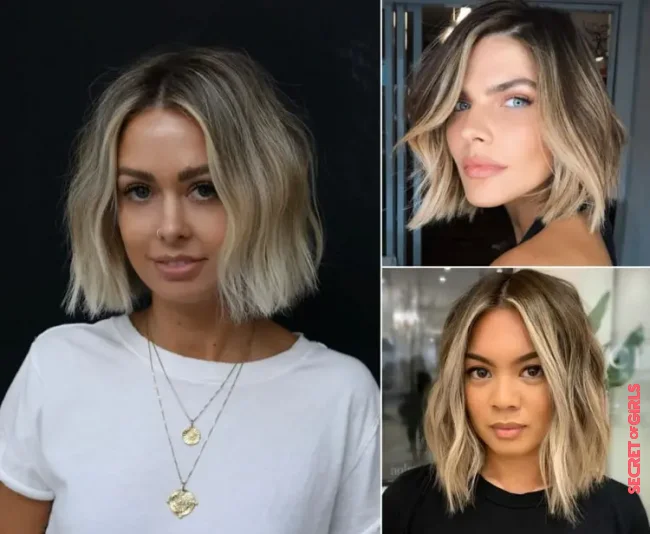 Balayage with blonde for the bob on dark hair | Bob Balayage 2022: Special Hair Trend That Combines Two Favorites And Lets The Hair Shine