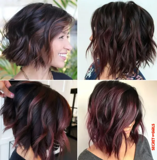 The stunning effect of red | Bob Balayage 2022: Special Hair Trend That Combines Two Favorites And Lets The Hair Shine