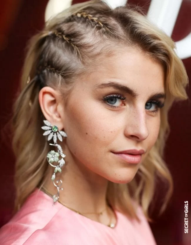 Half-braided cornrows on one side | Best Hairstyles for Thin Hair