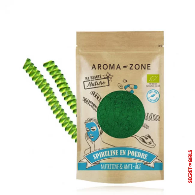 Organic spirulina powder from Aroma-Zone | Spirulina: What are its benefits for the hair?