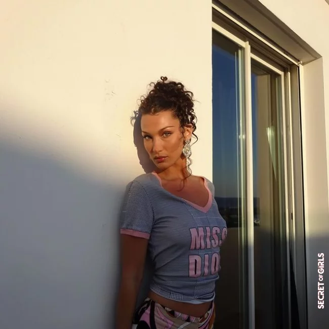 Curly Bun: Bella Hadid wears the Most Beautiful Hairstyle for the Summer