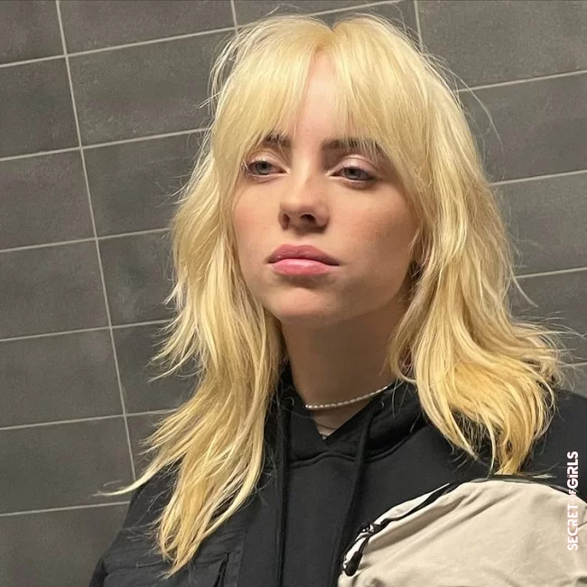 Billie Eilish caused a hype not only with her blonde but also with the Shullet: | Shu-What? Shullet Is The Coolest Hairstyle Trend In Summer 2021!