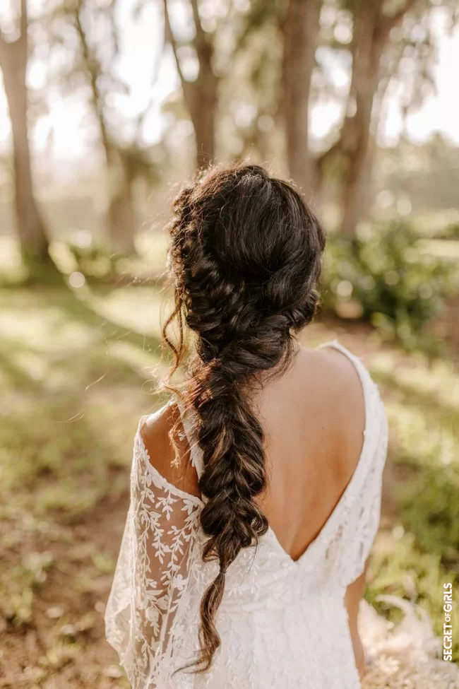 Wedding hairstyle: a loose crown | Wedding Hairstyles: All These Bohemian Braid Ideas Spotted On Pinterest
