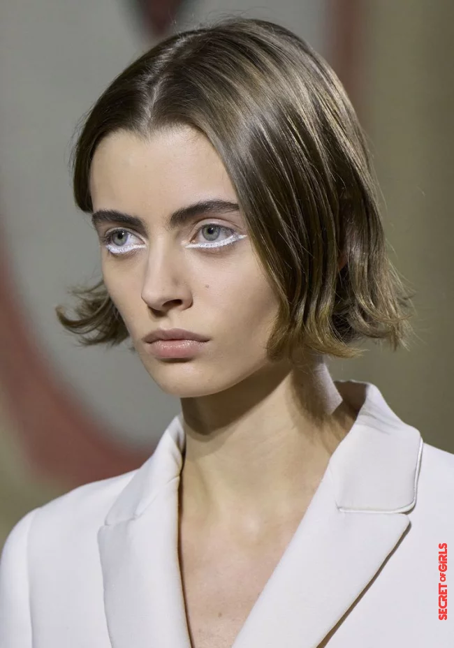 1. Blown out bob with center parting | The Blown-Out Bob Provides Momentum in Spring