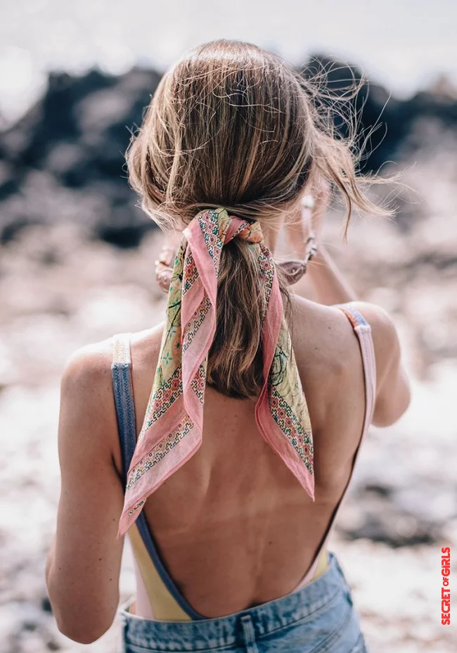 1. Braid with cloth | Quick And Easy: 5 Hairstyle Trends For The Beach