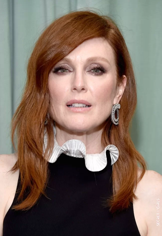 Julianne Moore - 60 years | 18 haircuts for long hair over 50 - from Demi Moore to Sarah Jessica Parker