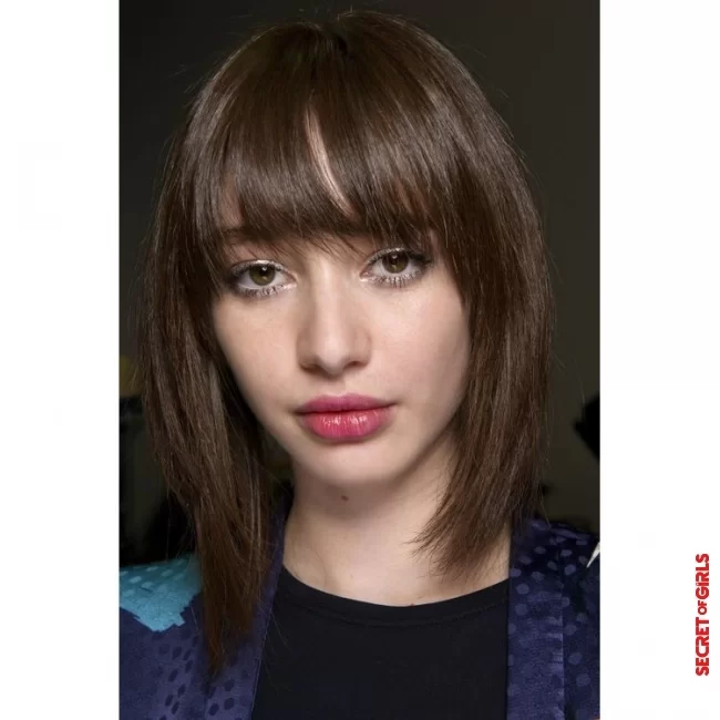 Bangs hairstyles for medium length hair | 30 chic pony hairstyles from short to long