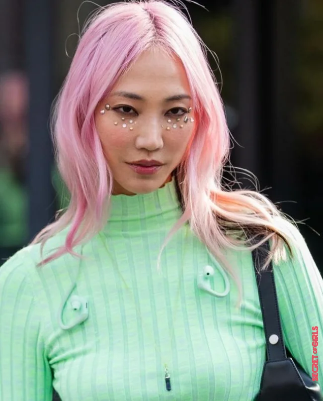 5. For colored hair: Peach-rose | Hair: Most Beautiful Tones In Winter 2023