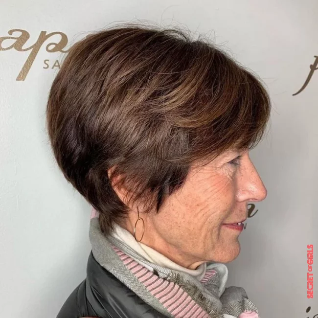 A short haircut is perfect for thick hair | Pixie Cut for Women Over 50 and 60