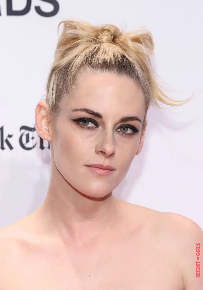 Kristen Stewart shows how the simple high braid instantly becomes a trendy hairstyle | Trendy Hairstyle: Kristen Stewart Makes The High Braid Hip And Cool