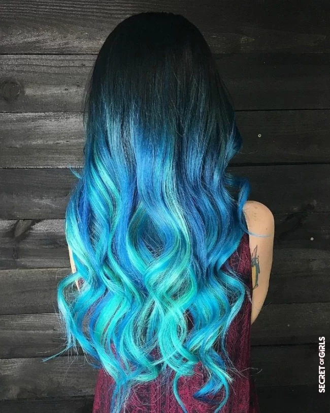 Blue ombre long wavy hair | 16 Ombre Hairstyles for Long Hair - Look Awesome and Amazing