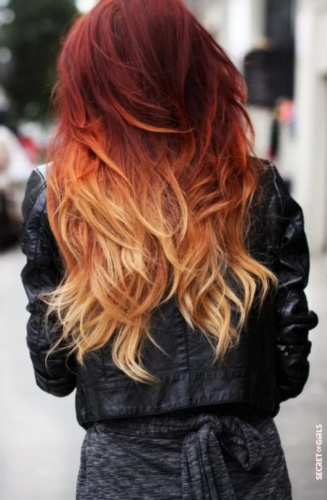 Burgundy to blonde ombre hair | 16 Ombre Hairstyles for Long Hair - Look Awesome and Amazing