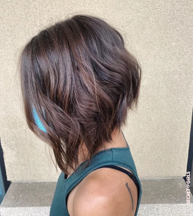 Long in front, short in back | Layered Bob: These Are The Prettiest Styles For A Layered Bob!