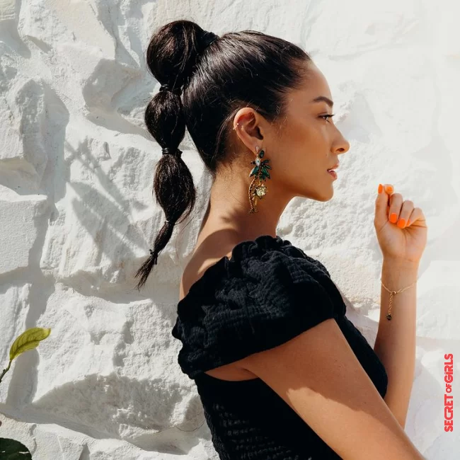 1. Bubble ponytail | Hair styling: 3 beautiful spring hairstyles under a minute