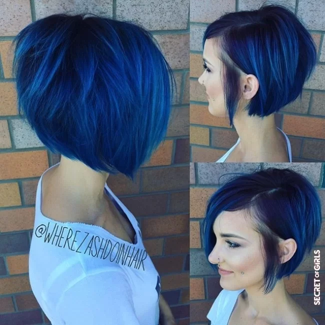 Transition cut | Blue Ombre Hairstyles 2021