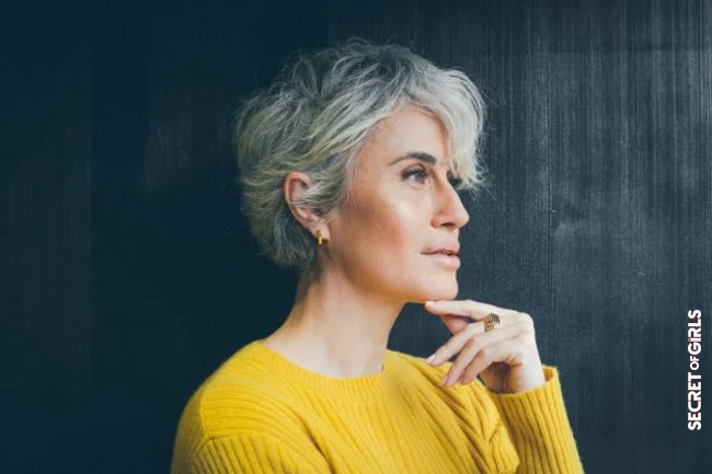 A gray haircut for a 60-year-old woman | Gray Hair: Best Ideas For Haircuts After 60