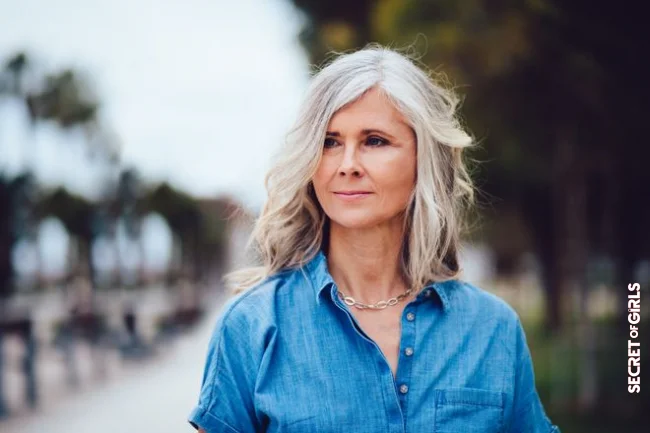 Haircut model with gray hair woman after 60 years | Gray Hair: Best Ideas For Haircuts After 60