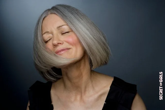 An idea of bob haircut gray hair woman after 60 years | Gray Hair: Best Ideas For Haircuts After 60