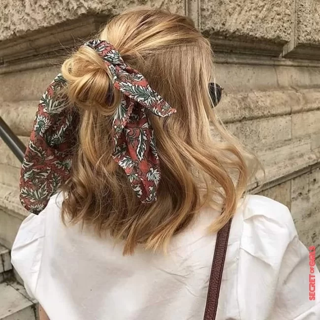 6. Half updo | Hairstyle trend: the 11 most beautiful bandana styles for every hair length