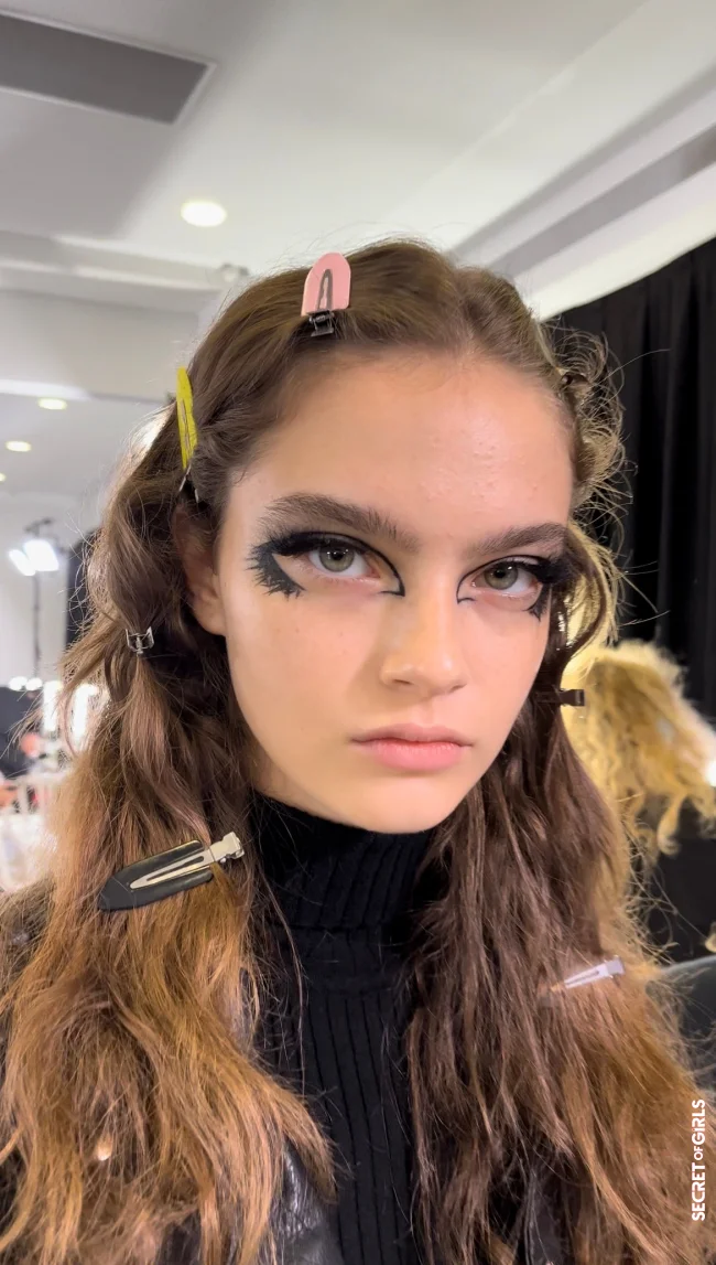 Givenchy Is Undoubtedly Showing The Most Elaborate Eyeliner Look From Paris Fashion Week