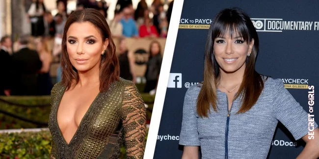 Eva Longoria with and without bangs | These Stars Look So Different With and Without Bangs!