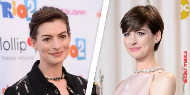Anne Hathaway with and without bangs | These Stars Look So Different With and Without Bangs!