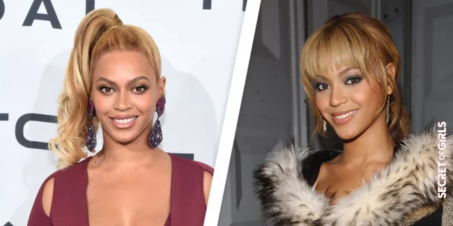 Beyonc&eacute; with and without bangs | These Stars Look So Different With and Without Bangs!