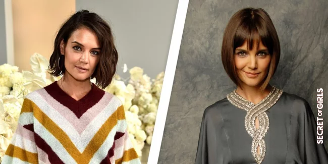 Katie Holmes with and without bangs | These Stars Look So Different With and Without Bangs!