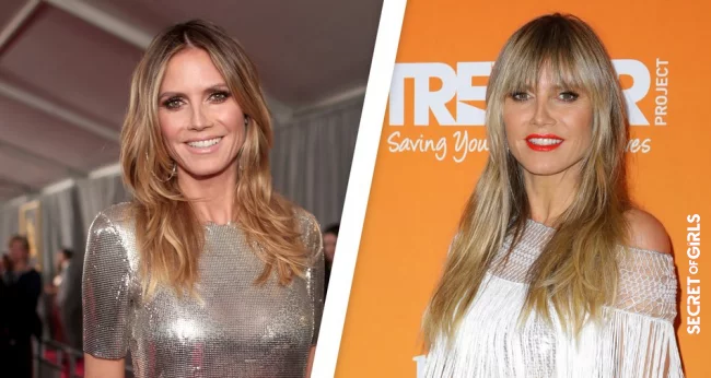 Heidi Klum with and without bangs | These Stars Look So Different With and Without Bangs!