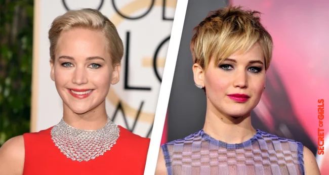 Jennifer Lawrence with and without bangs | These Stars Look So Different With and Without Bangs!