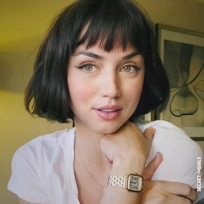 Instead of long hair, Ana de Armas is now wearing a short hairstyle trend with bangs | Hairstyle trend: Ana de Armas looks so beautiful with short hair