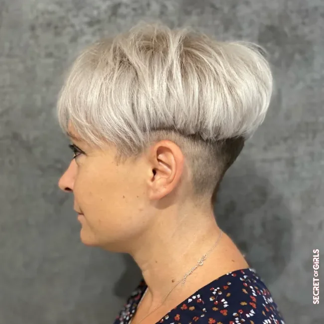 Chic and cool: we love the pixie with an undercut | Pixie Cut For Gray Hair Is The Coolest Short Hairstyle 2022