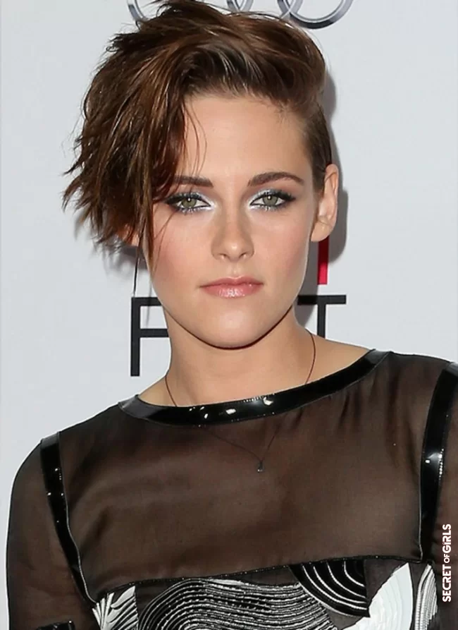 Kristen Stewart with short hair | Before and after hairstyle for stars: How hair changes type?