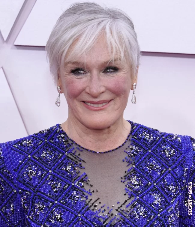Glenn Close's stylish short haircut | Oscars 2021: Halle Berry, Margot Robbie... 20 Most Beautiful Hairstyles Of The Stars