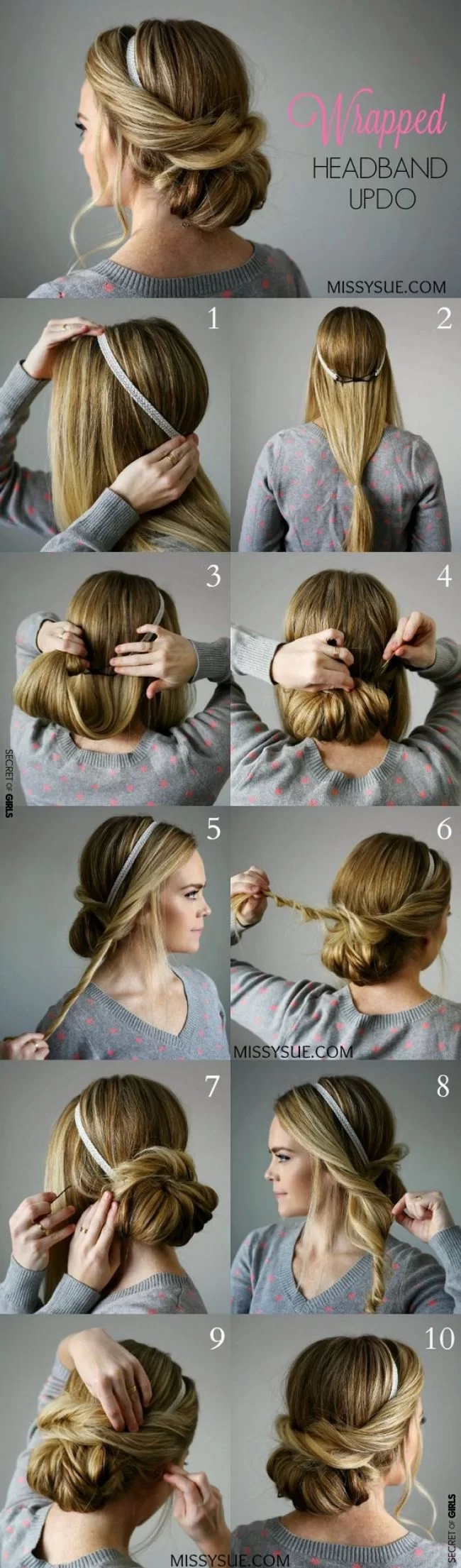 10 Easy Step by Step Hair Tutorials for Long, Medium, Short Hair