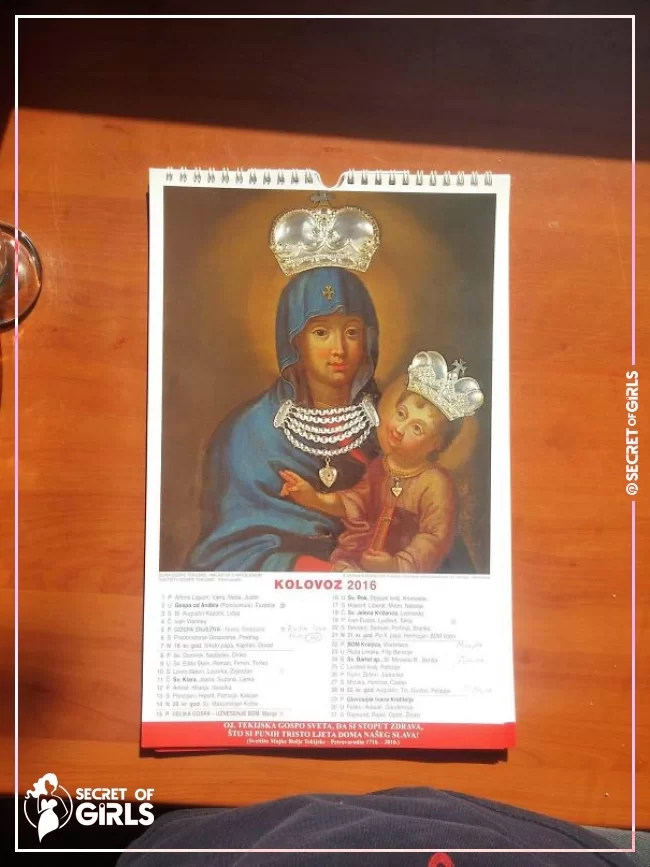 #96 Mad Photoshop Skills On This Catholic Calendar | 83 Photoshop Fails That Are So Horrible It’s Hard To Believe They Were Missed