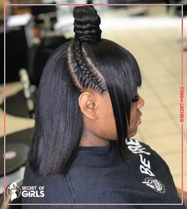 Half Up Half Down Weave | 115 Best Weave Hairstyles for 2020 That Work On Anyone