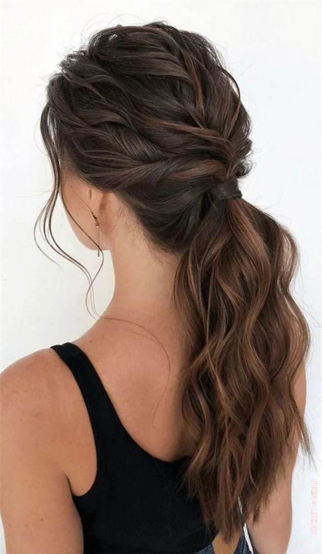 A wavy ponytail | Wedding: 12 Elegant Hairstyle Ideas For Guests Unearthed On Pinterest