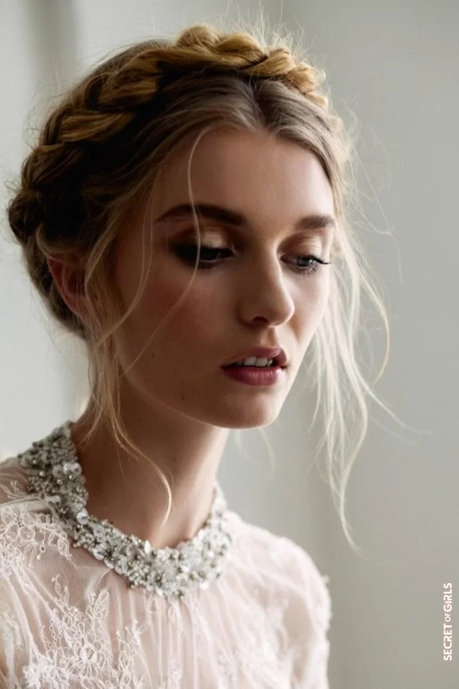 A braided crown | Wedding: 12 Elegant Hairstyle Ideas For Guests Unearthed On Pinterest