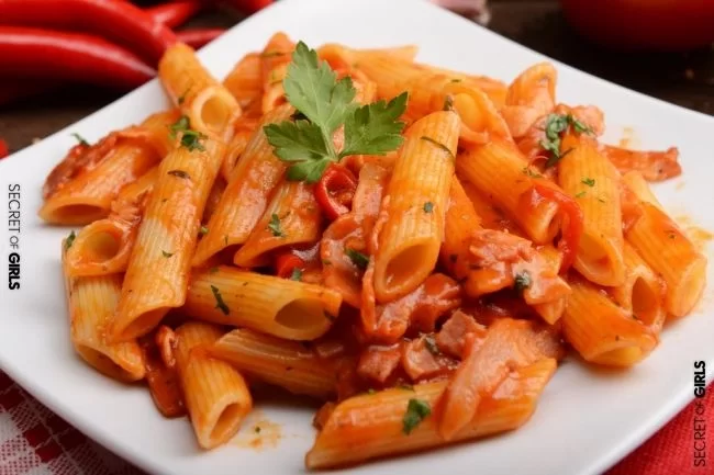 Pasta with Tangy Tomato Sauce Recipe