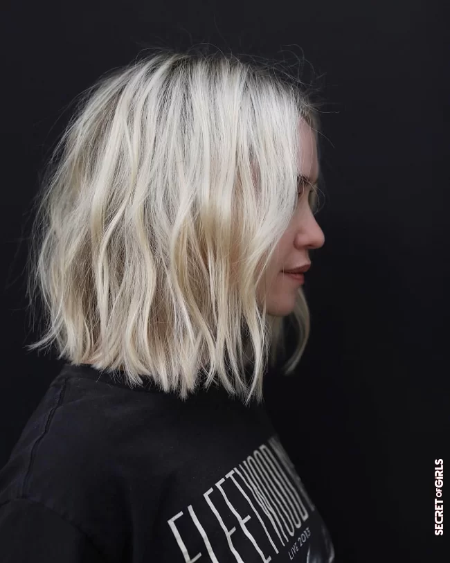 On a wavy square | Polar Blond: All The Inspirations That Will Make Us Make An Appointment At The Hairdresser