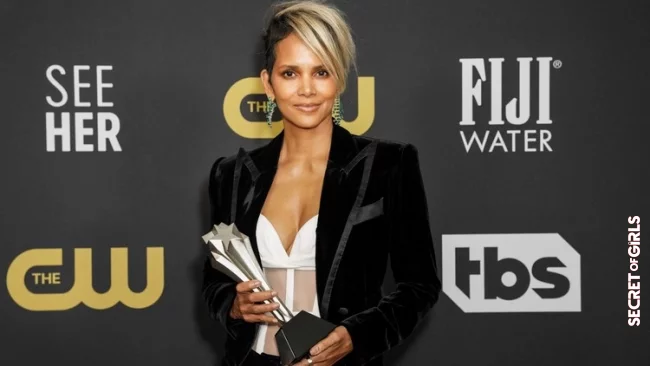 Halle&nbsp;Berry's 2022 short asymmetrical hairstyle also matched her speech | Halle Berry's undercut short hairstyle