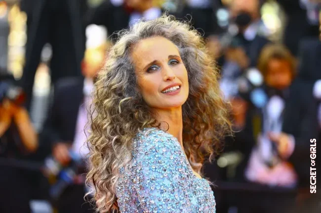 Andie MacDowell | Long Hair Over 50: Here Are The Most Beautiful Celebrity Hairstyles To Be Inspired By!