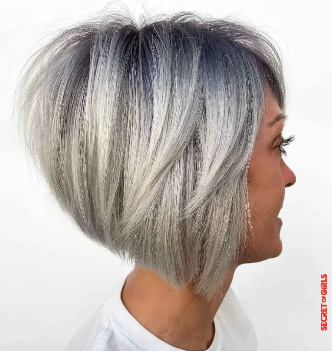 The A-Line Bob for gray is the hairstyle trend for 2022 | Bob for Gray Hair is Ultimate Short Hairstyle to Show Off Your Silver Mane!