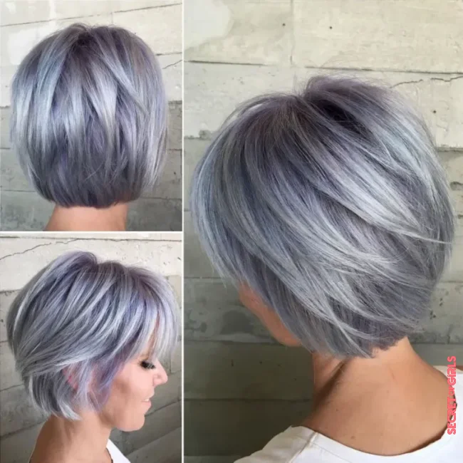 Asymmetrical bob on gray hair | Bob for Gray Hair is Ultimate Short Hairstyle to Show Off Your Silver Mane!