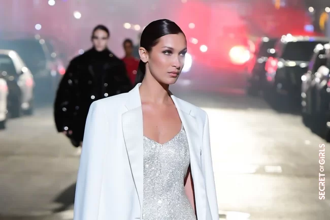 Seriously?! We would never have expected this parting from Bella Hadid - but now it is becoming a trend hairstyle! | OMG, Bella Hadid With That Parting? This Trend Hairstyle Is Surprising!